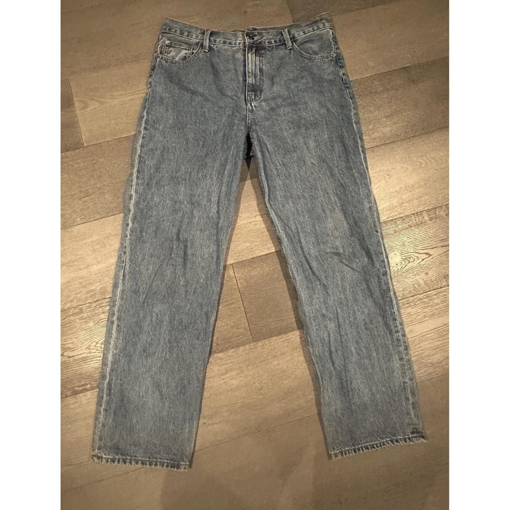 Lioness Jeans Womens‎ XXL Light Wash Blue High Rise Relaxed Straight Denim Pants